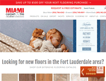 Tablet Screenshot of miamicarpet.com